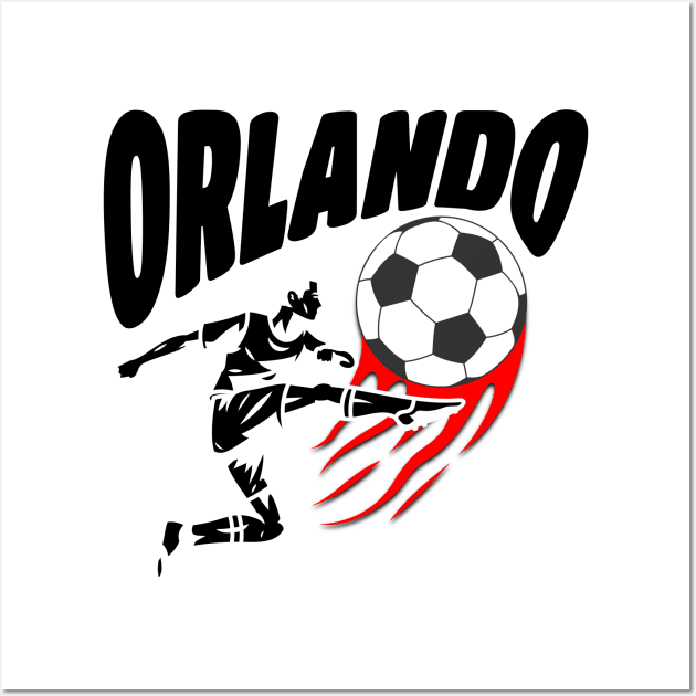 Orlando Soccer Enthusiast: Kickin' It Orlando Florida Style Wall Art by Spark of Geniuz